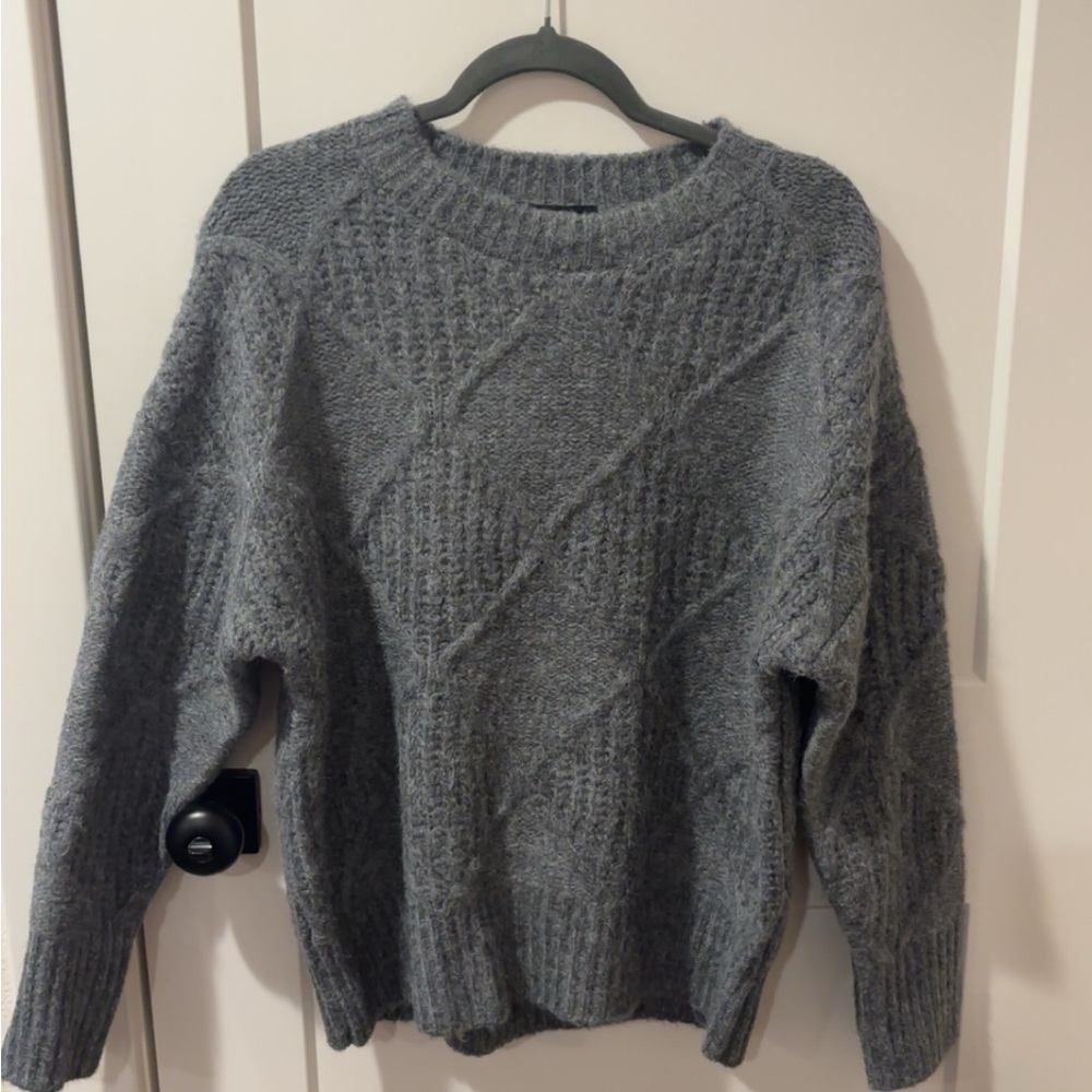 Forever 21 Cozy Gray Knit Sweater